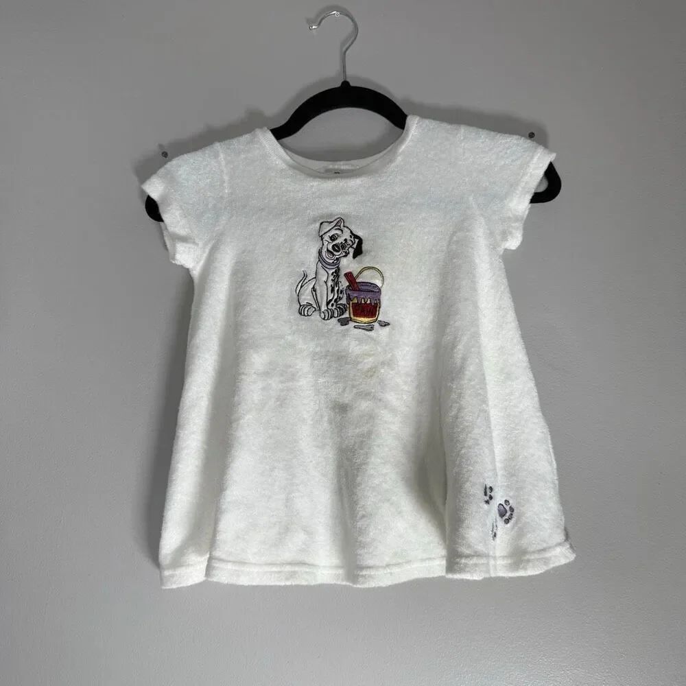 Vintage 90s 101 Dalmatians Terry Cloth Kids Youth Dress